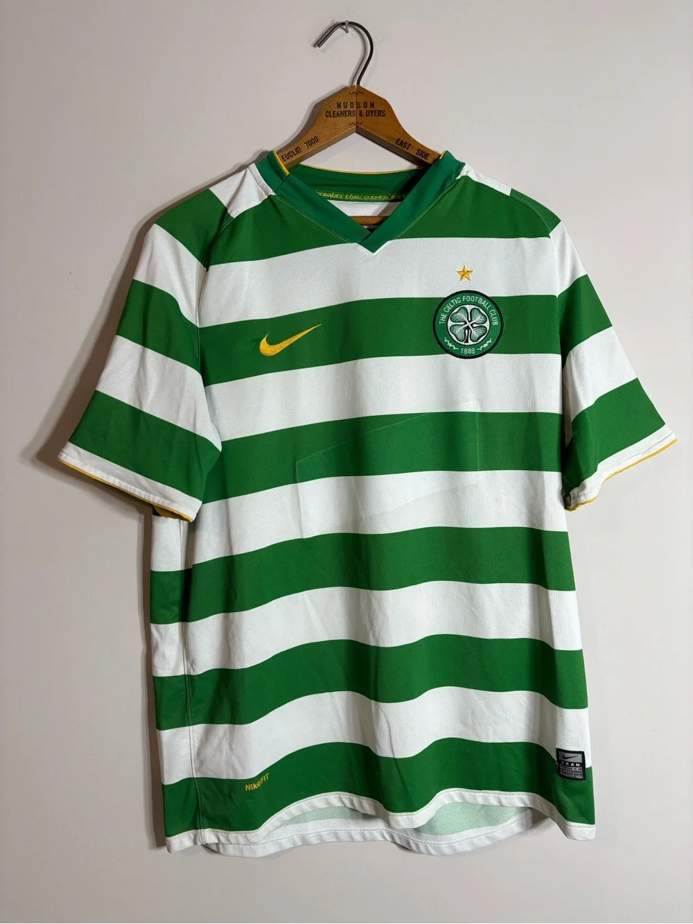 Nike Celtic FC Home Shirt Soccer Jersey 2008-2010 Large